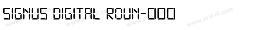 Signus Digital Roun字体转换